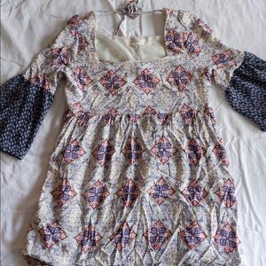 Umgee Paisley Tunic w Bell Sleeves